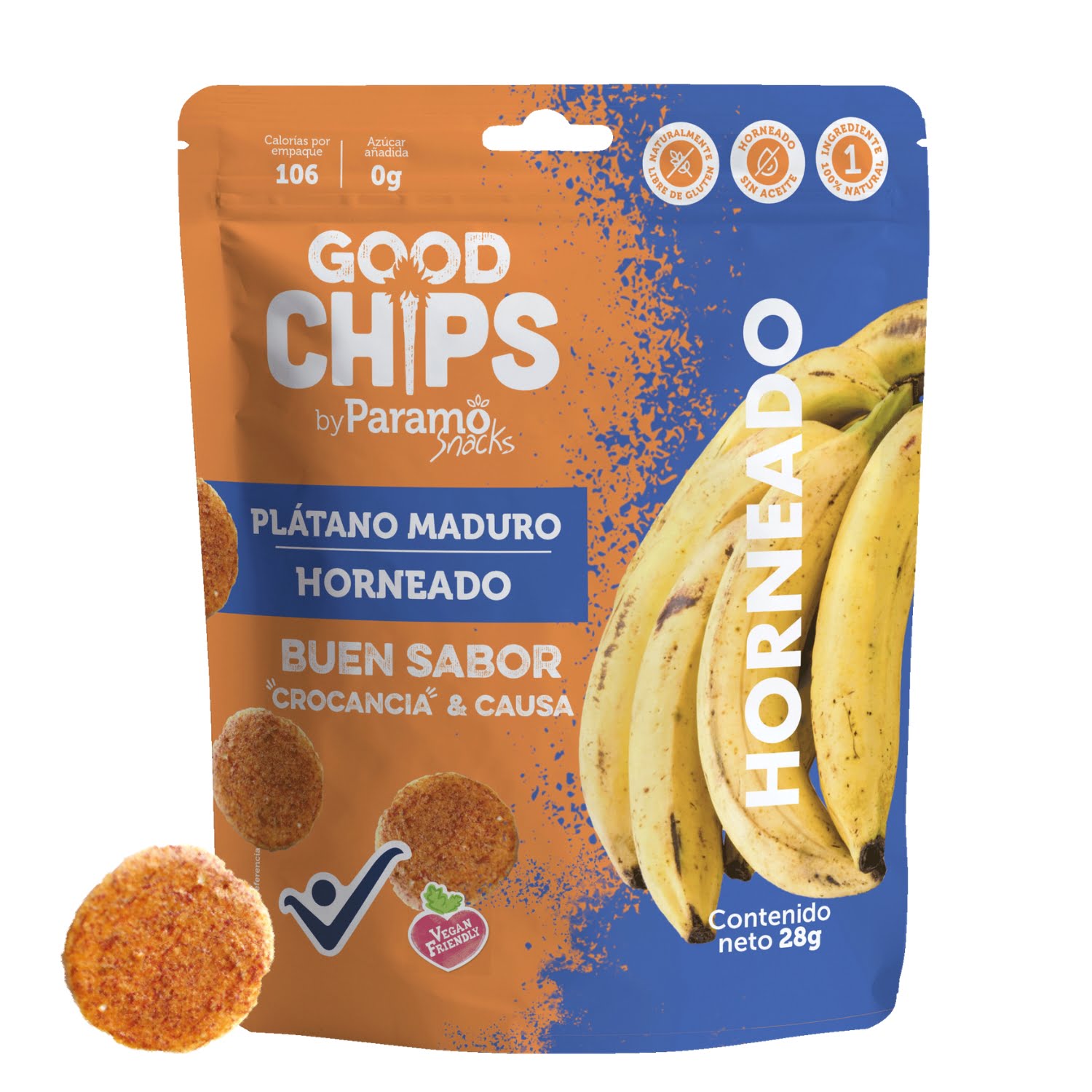 Platano Maduro 28g frente